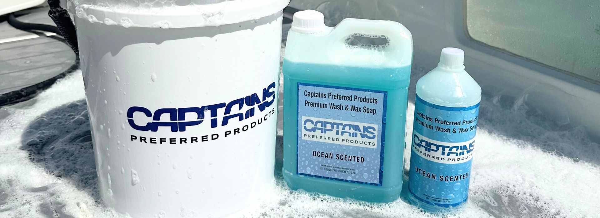 Boat wash soaps from Captains Preferred Products.