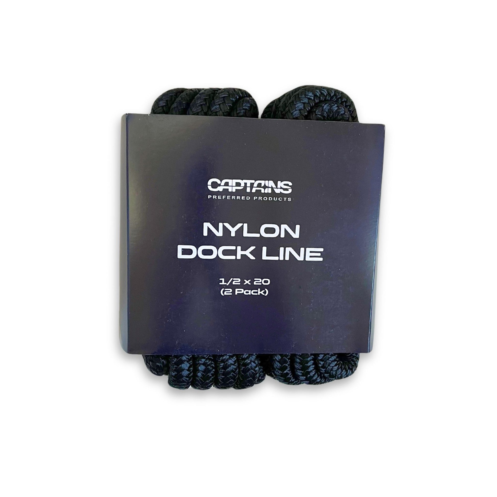 Captains Preferred Products 1/2" x 20' two pack nylon dock line.
