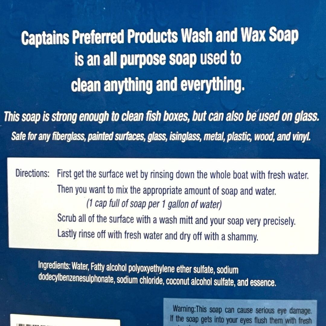 Just one capful of concentrate makes one gallon of washing liquid!