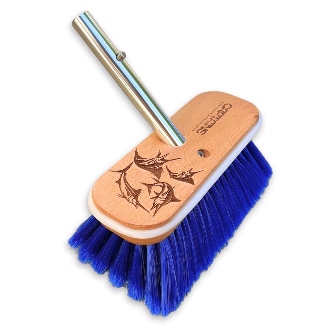 Personalized boat brush with your logo text or boat name on the boat gift.