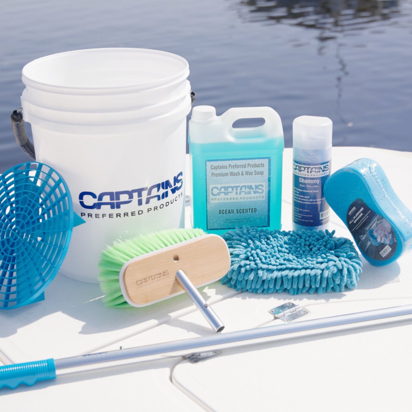 The All Around Boat Cleaning Kit by Captains Preferred Products.