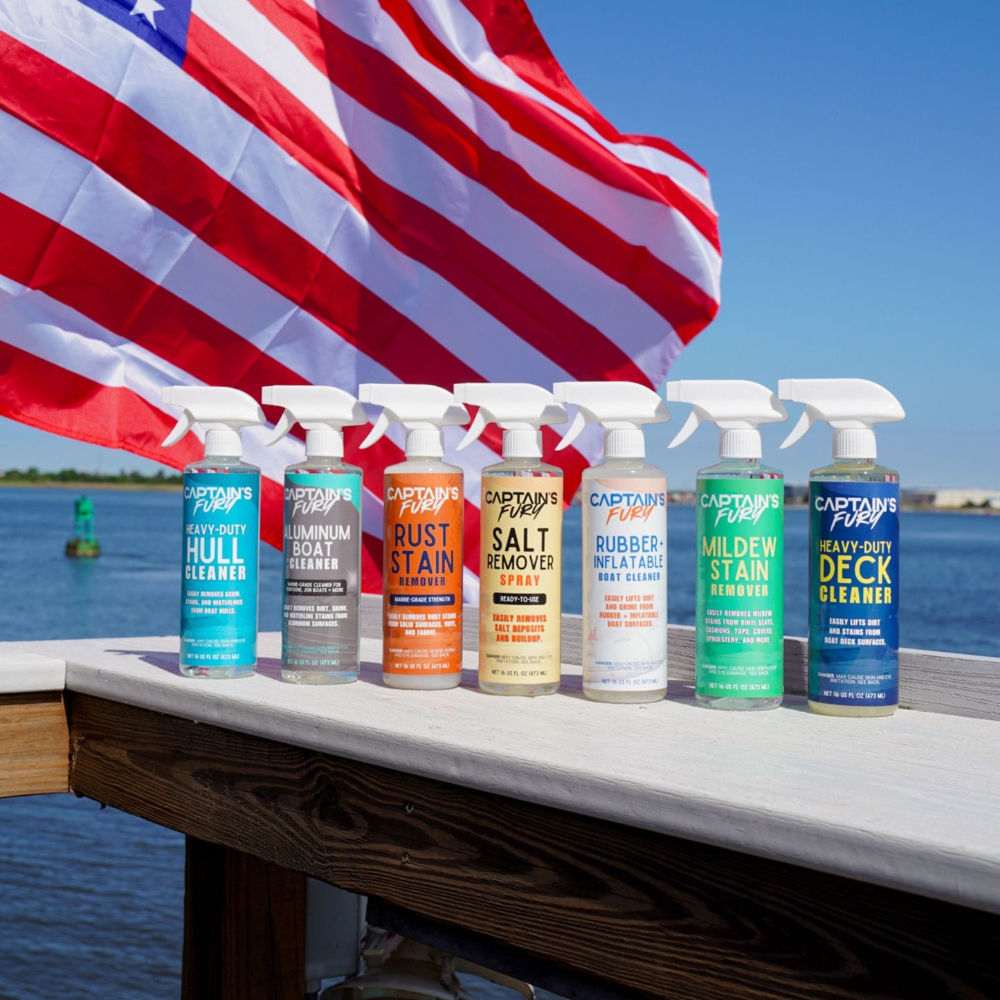 All Captain's Fury boat cleaners are made in the USA.