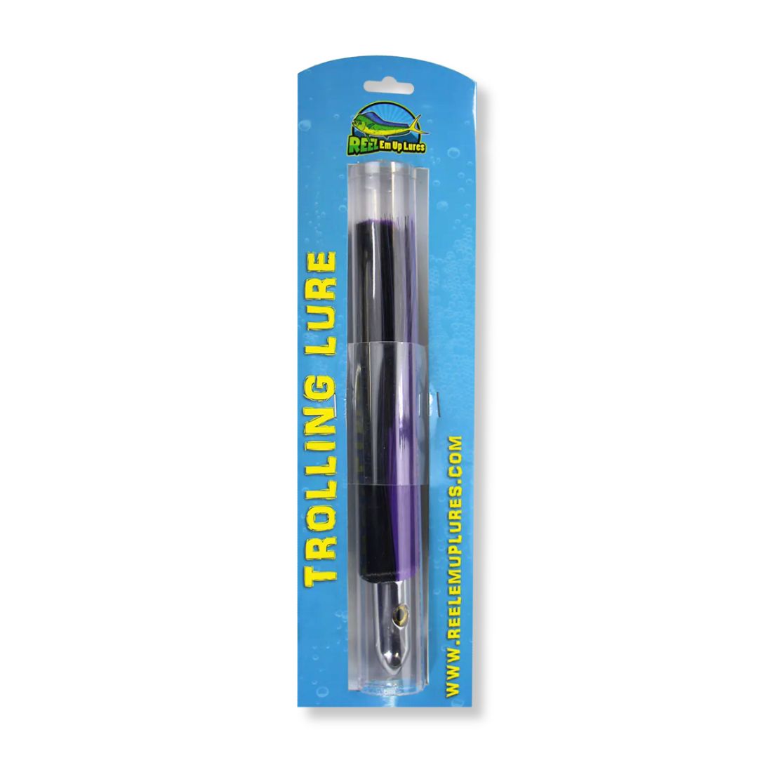 6-1/2" Black & Purple Trolling Lure