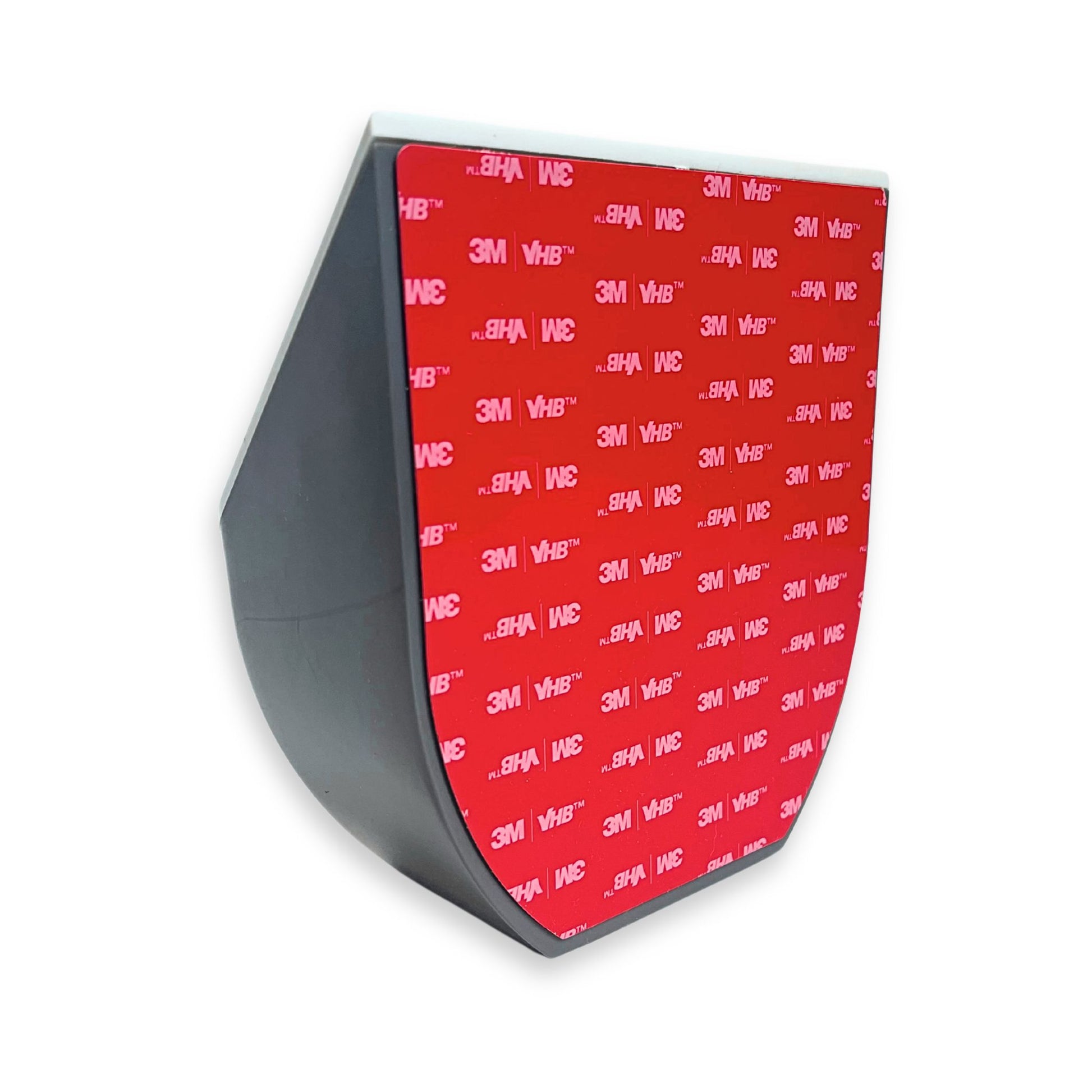 3M adhesive backing of the TidyBoat Brush Head Organizer.