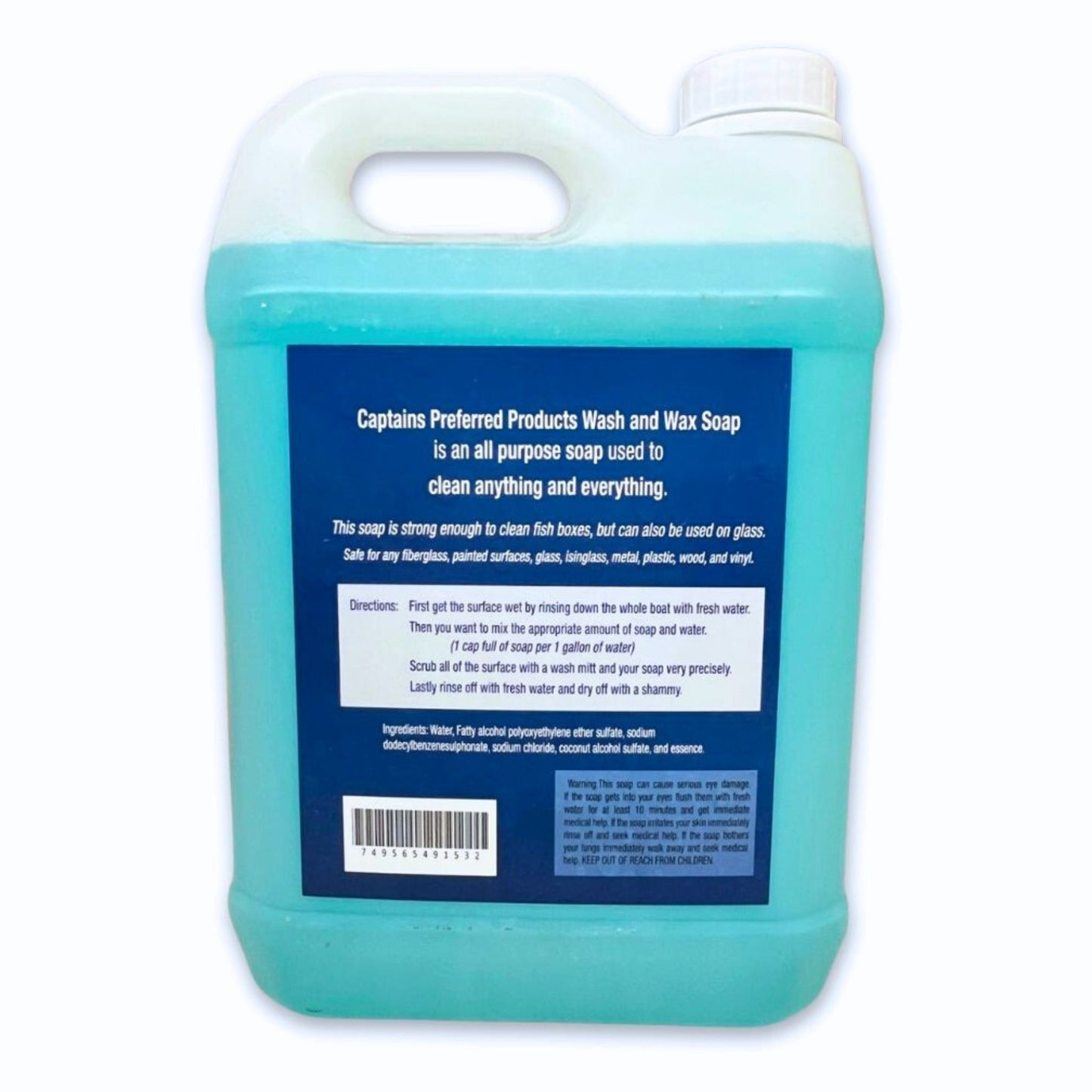 Captain's Fury Wash & Wax Boat Soap (Gallon)