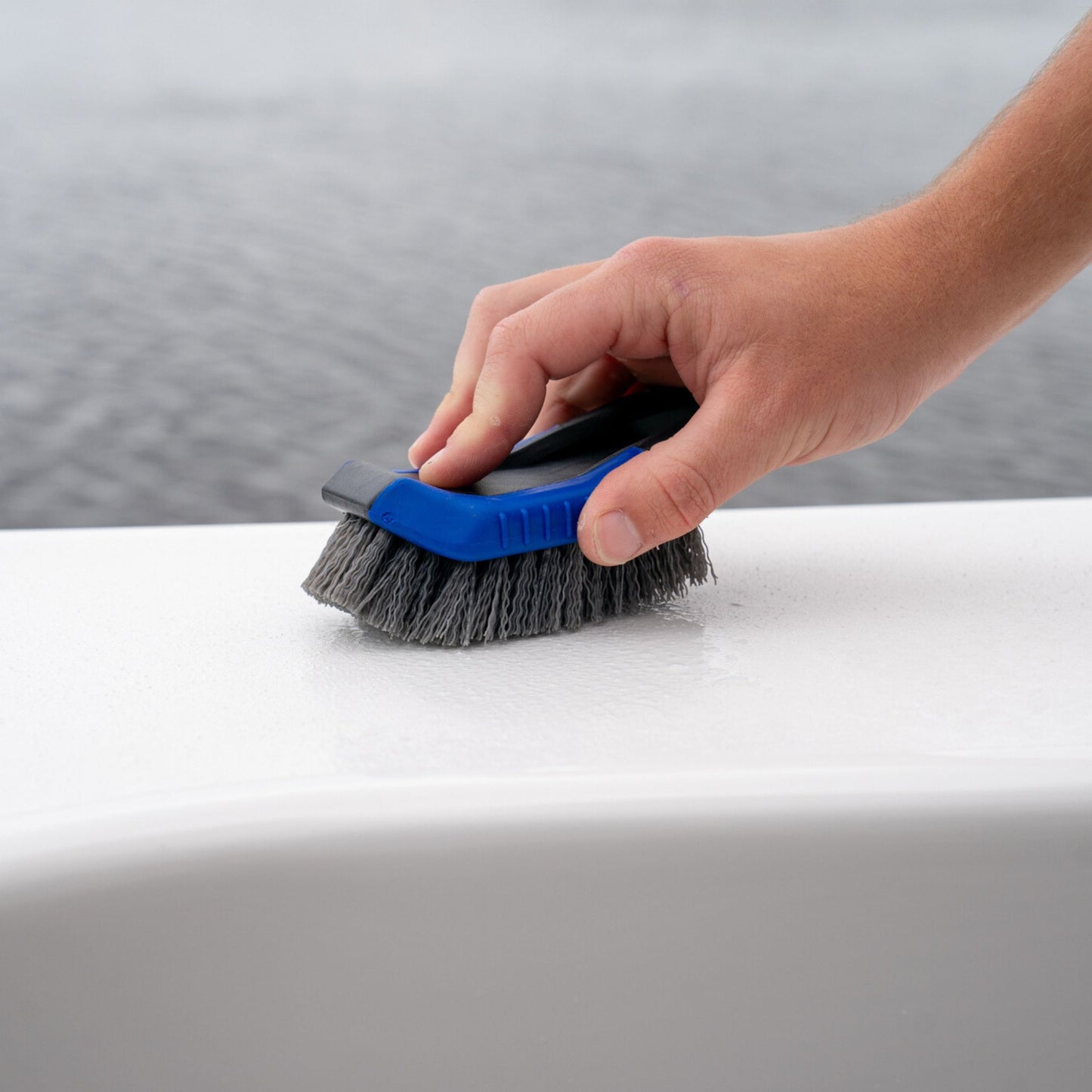 Boat Scrub Brush - Handheld Hard Bristle Brush