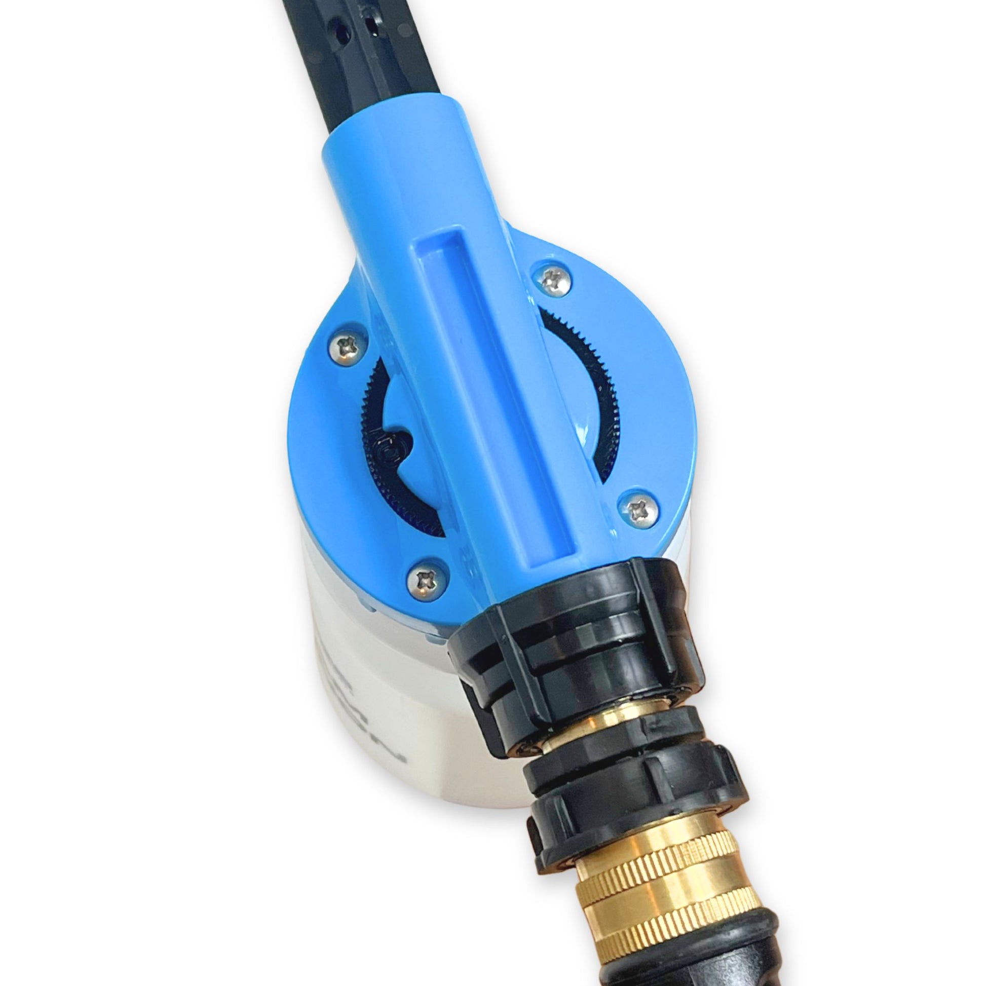 Foam dial on a blue foam cannon.