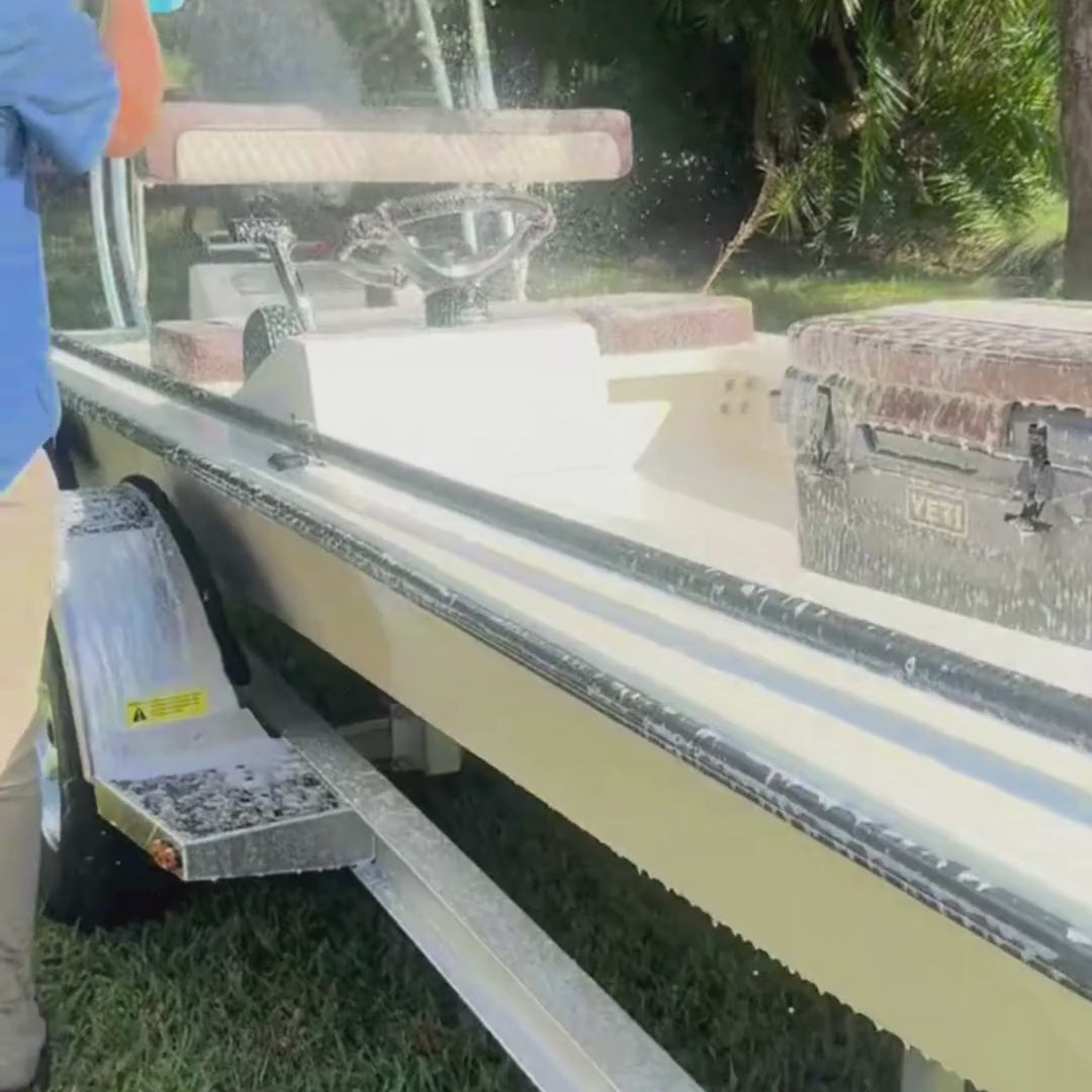 Captains Preferred Foam Cannon for boats, trucks, cars and RV washing.