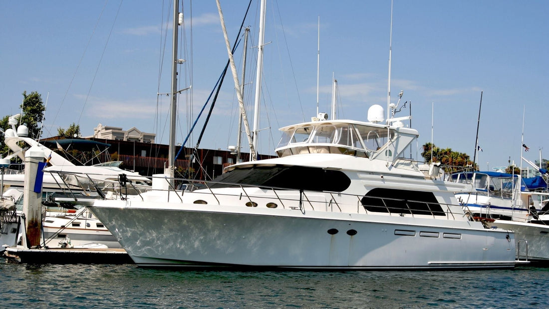 Checking boat supplies for the season.