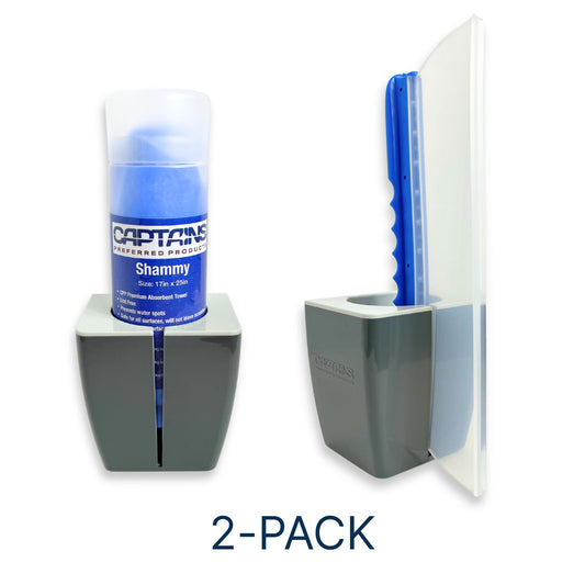 2 Pack of TidyBoat Shammy and Water Blade Holders.