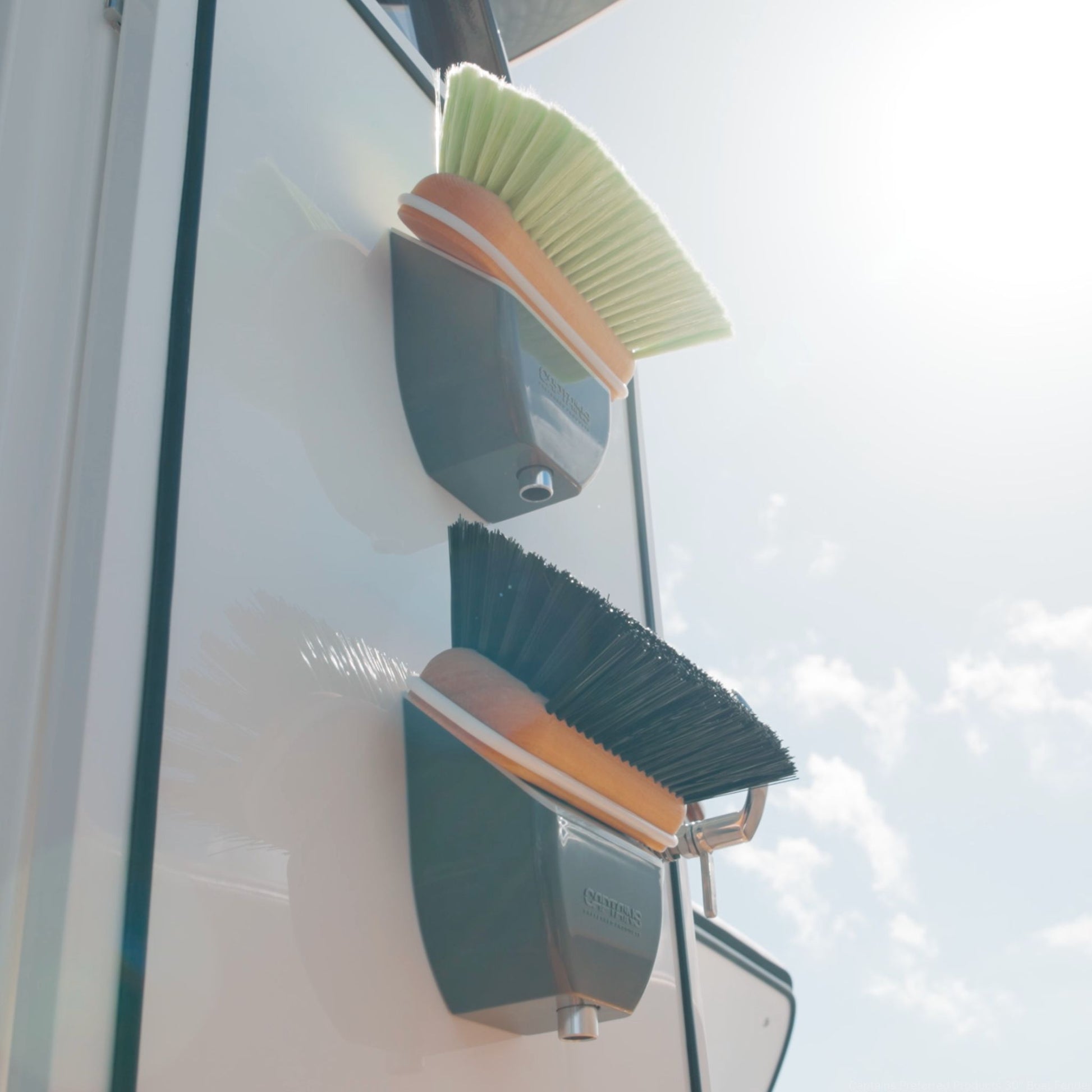 Two boat brush organizers from Captains Preferred Products.