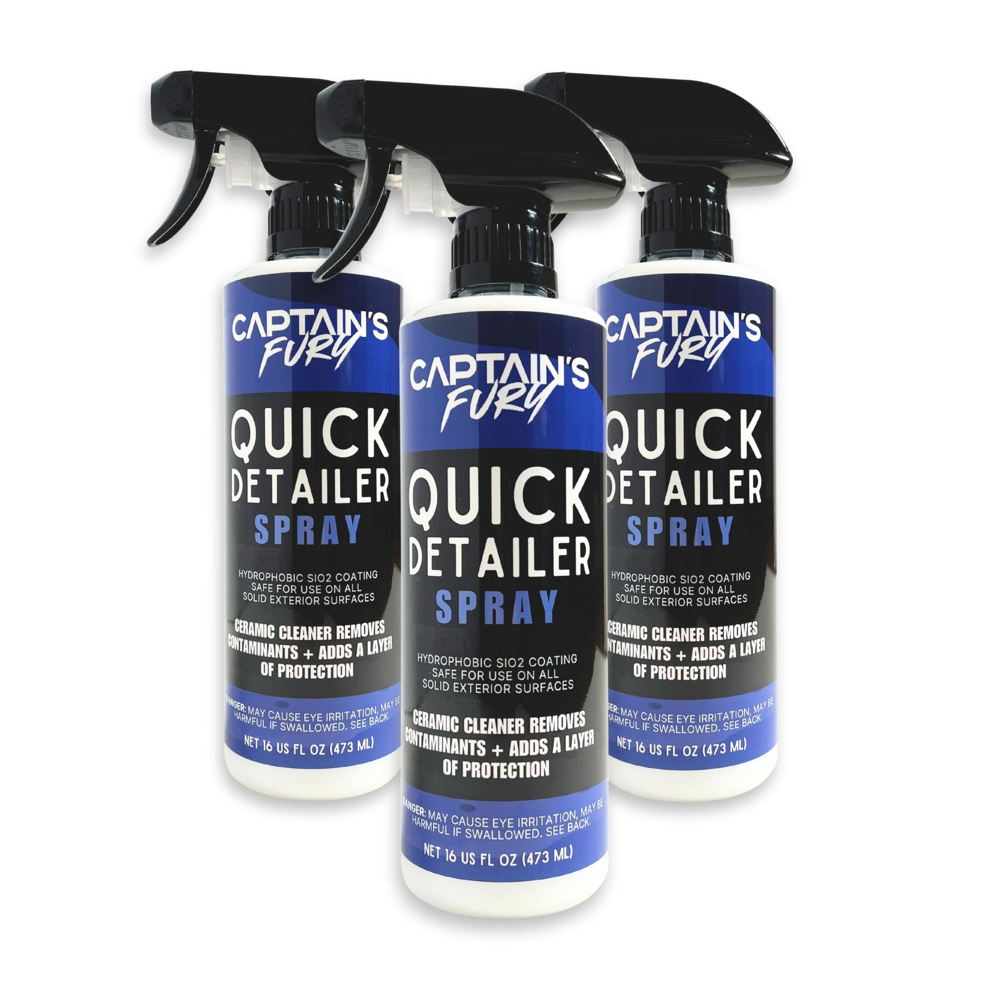 3 Pack of Quick Detailer Spray for boat cleaning and protecting.