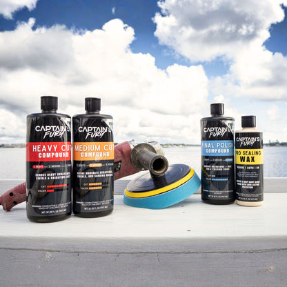 Captain's Fury Cutting Compound and Wax Restoration Kit