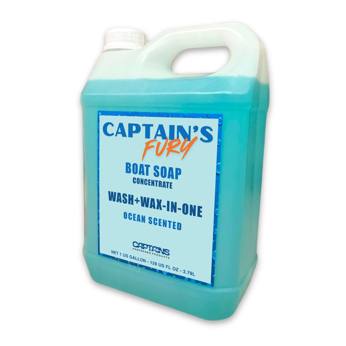 Captain's Fury Wash & Wax Boat Soap Concentrate (1 Gallon)