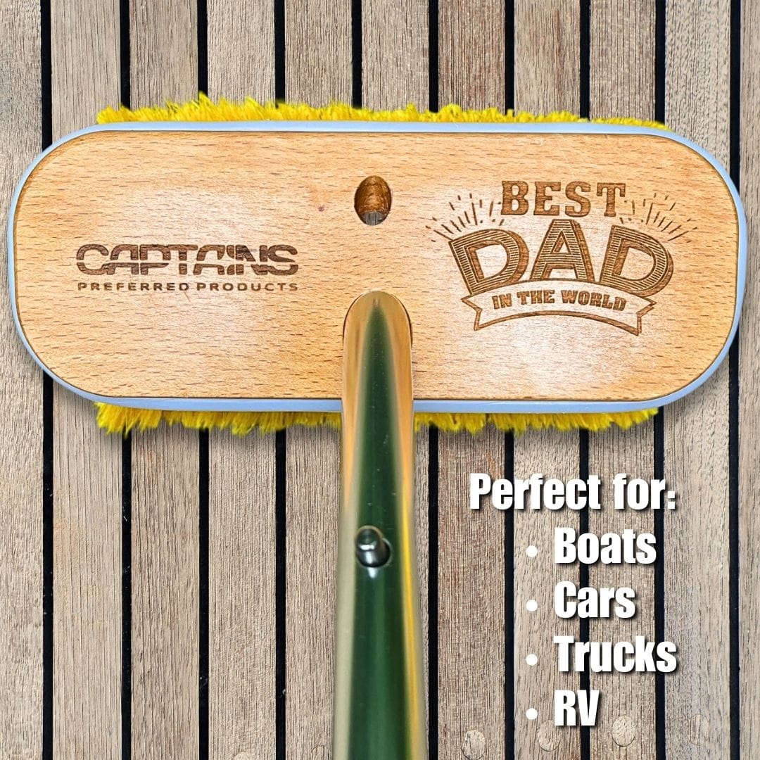 Dad boat brush - perfect for boats, cars, trucks, RVs.