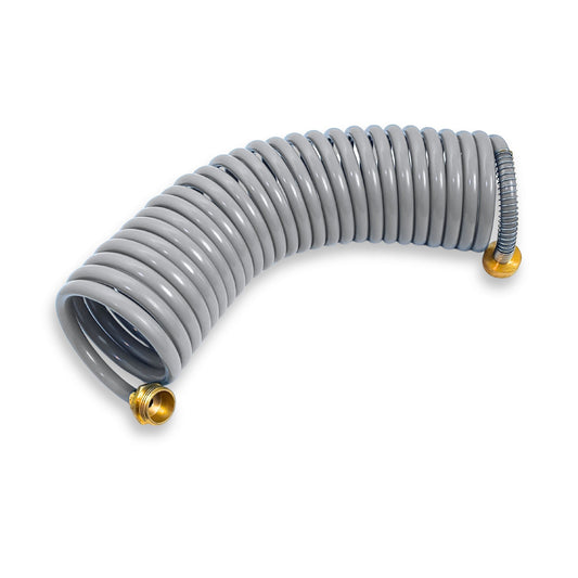 25ft gray washdown hose for boats.