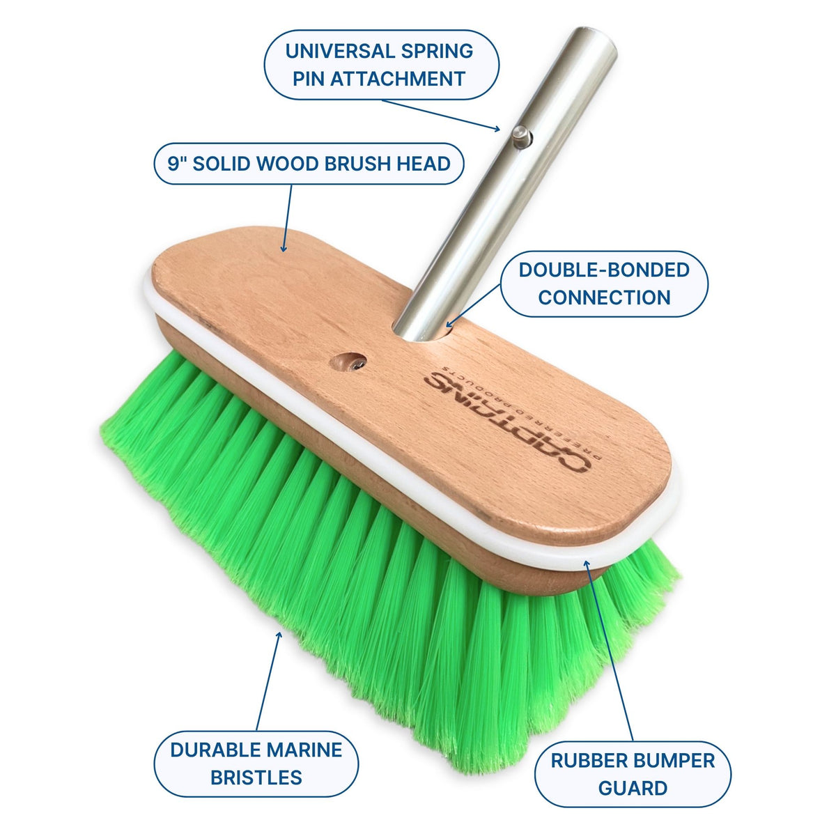 Why Captains Preferred boat brushes are better.