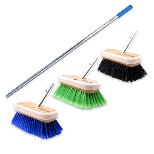 The new 3 Boat Brush Kit from Captains Preferred Products which includes three brush types and a 6ft telescoping handle.