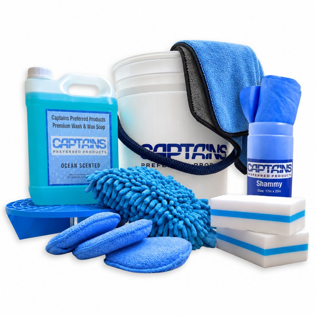 Boat detailing kit from Captains Preferred products.