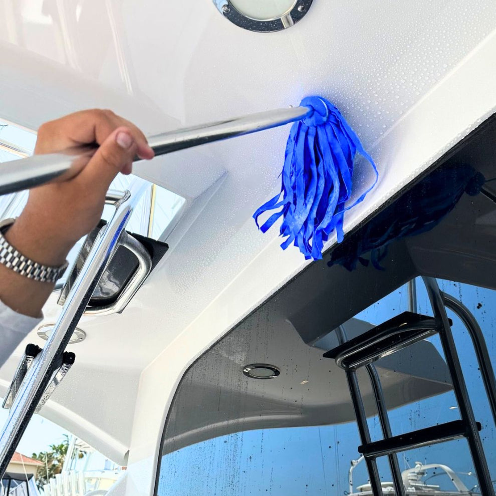Premium Chamois Mop Head for Drying Boats & More
