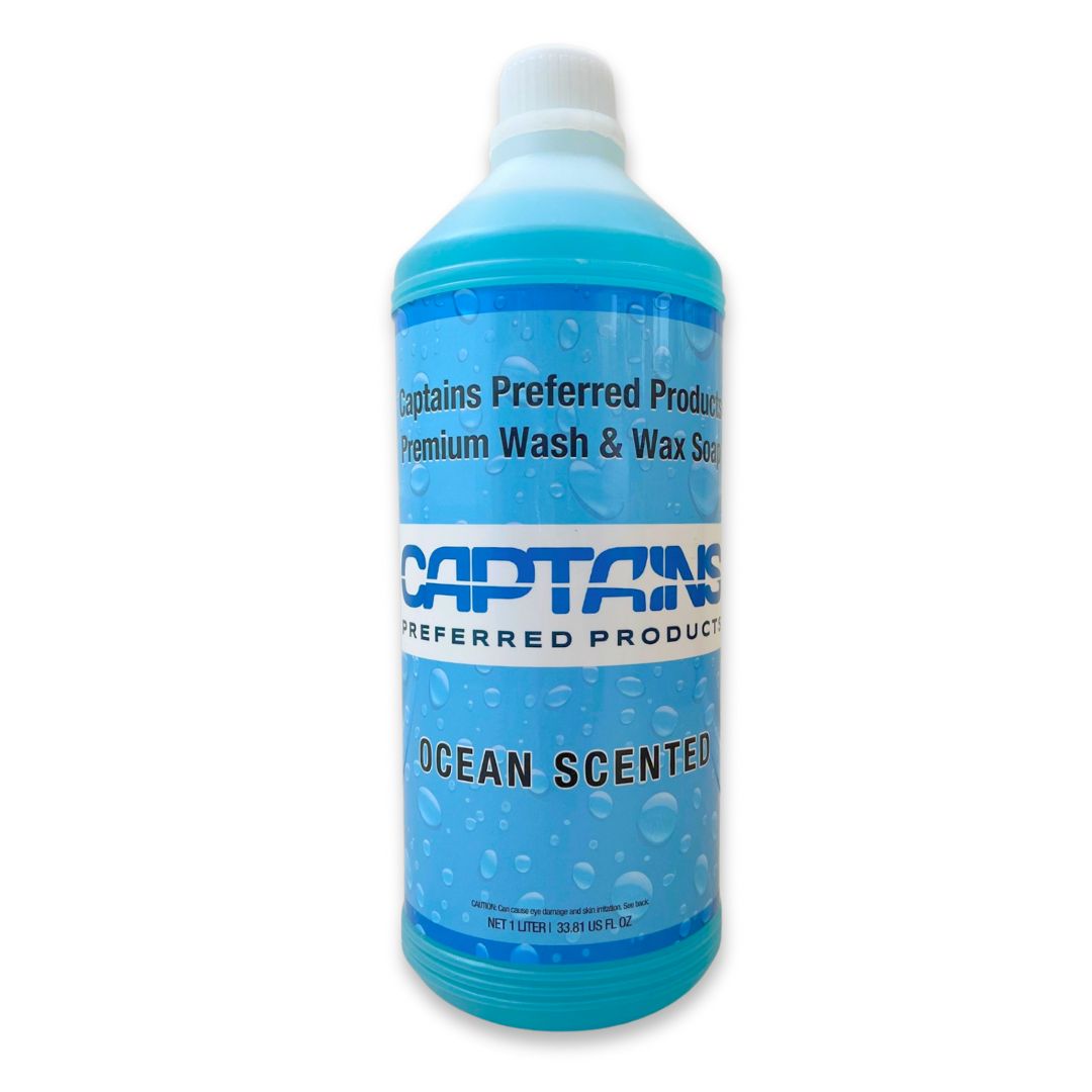 Captains' Boat Soap: Fiberglass Boat Cleaner, Wash & Wax Boat Wash (1L)