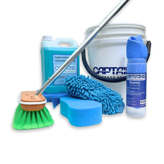 All Around Boat Cleaning Kit with Deck Brush