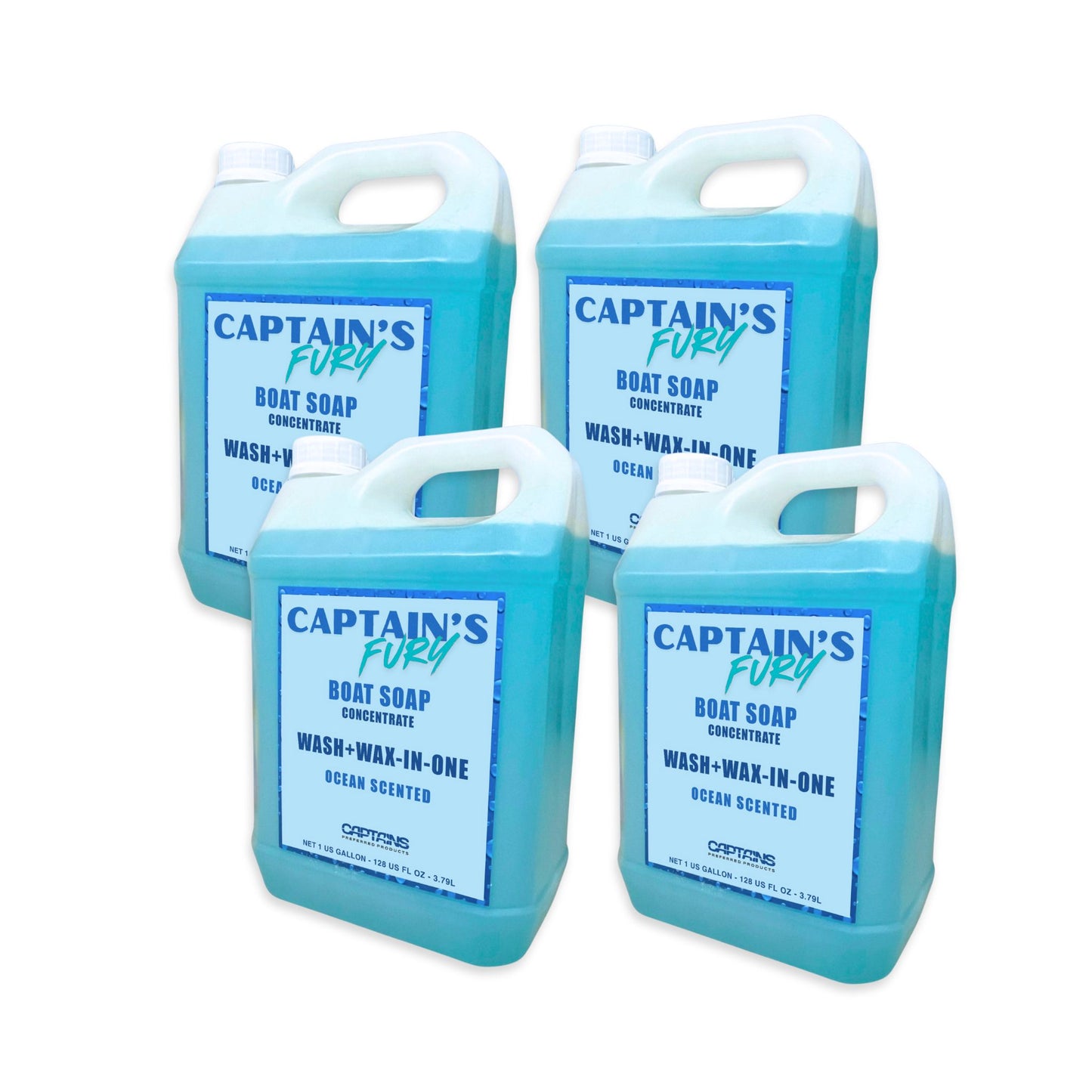 Captain's Fury Wash & Wax Boat Soap (1 Gallon)