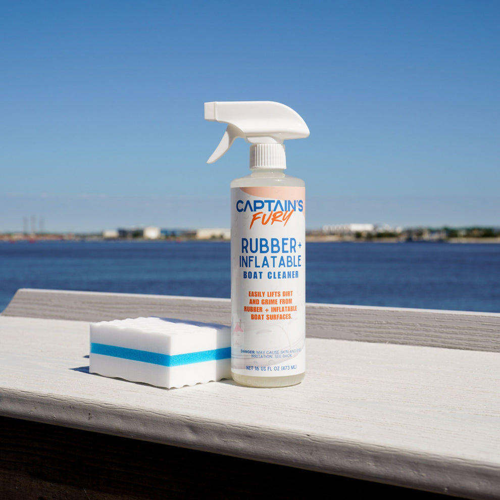 Inflatble Raft Captain Rubber & Inflatable Boat Cleaner - Captain's Fury (16oz)