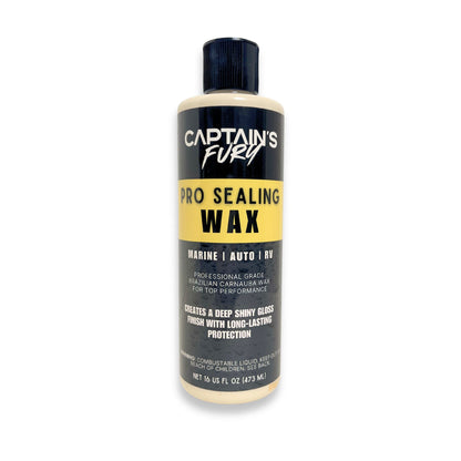 Captain's Fury Pro Sealing Wax for boats, cars, and more.