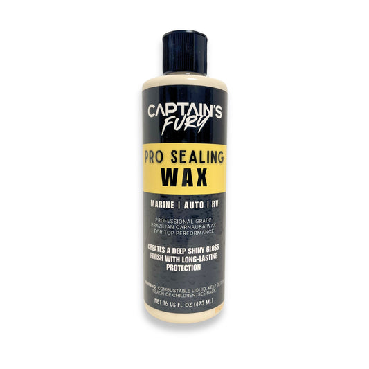 Captain's Fury Pro Sealing Wax for boats, cars, and more.