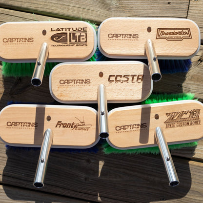 Custom boat brush heads by Captains Preferred Products.
