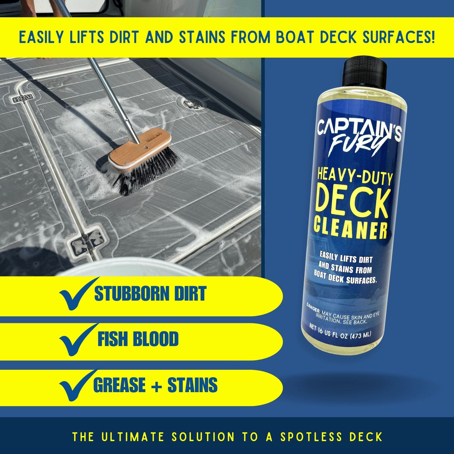 Deep Scrub Boat Deck Cleaning Kit
