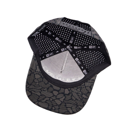 Captains Dry-Fit 5 Panel Hat - Blackout Camo - bottom