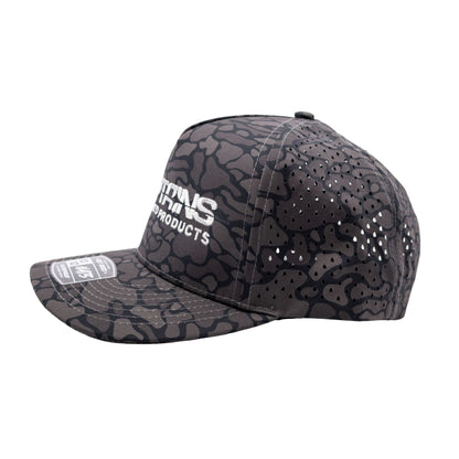 Captains Dry-Fit 5 Panel Hat - Blackout Camo - side