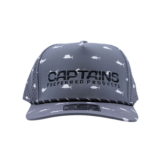 Captains Dry-Fit 5 Panel Hat - Offshore Gray
