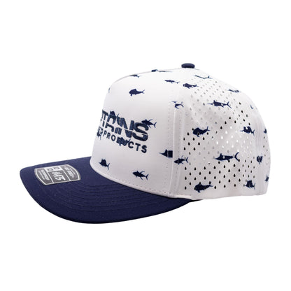 Captains Dry-Fit 5 Panel Hat - Offshore Navy - side