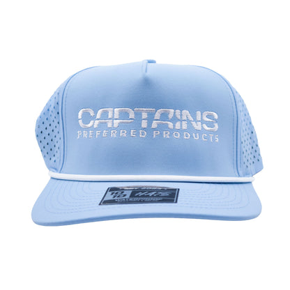 Captains Dry-Fit 5 Panel Hat with Rope - Sky Blue