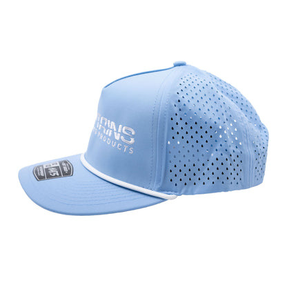 Captains Dry-Fit 5 Panel Hat with Rope - Sky Blue - side