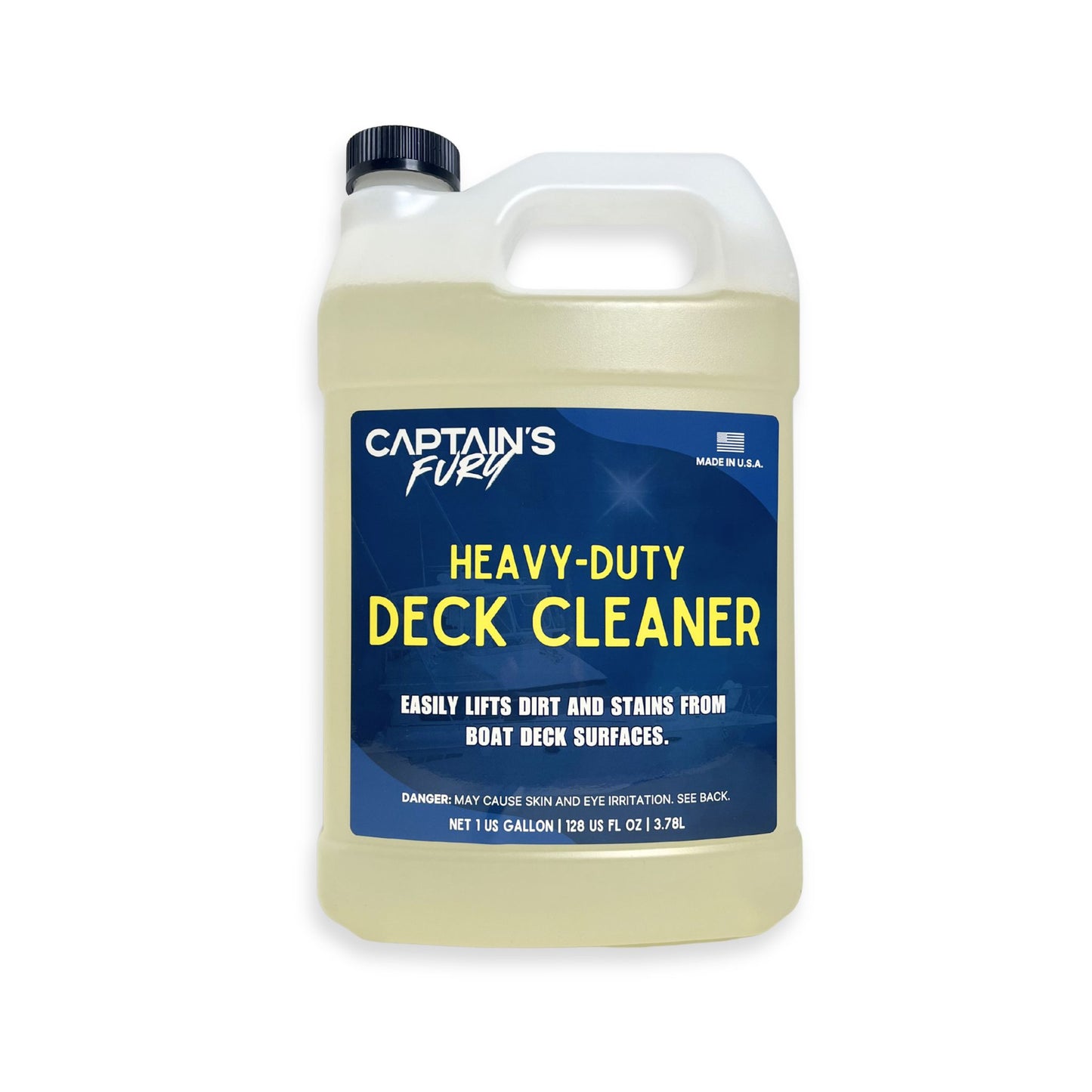 Gallon of boat deck cleaner.