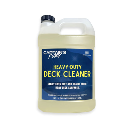 Gallon of boat deck cleaner.