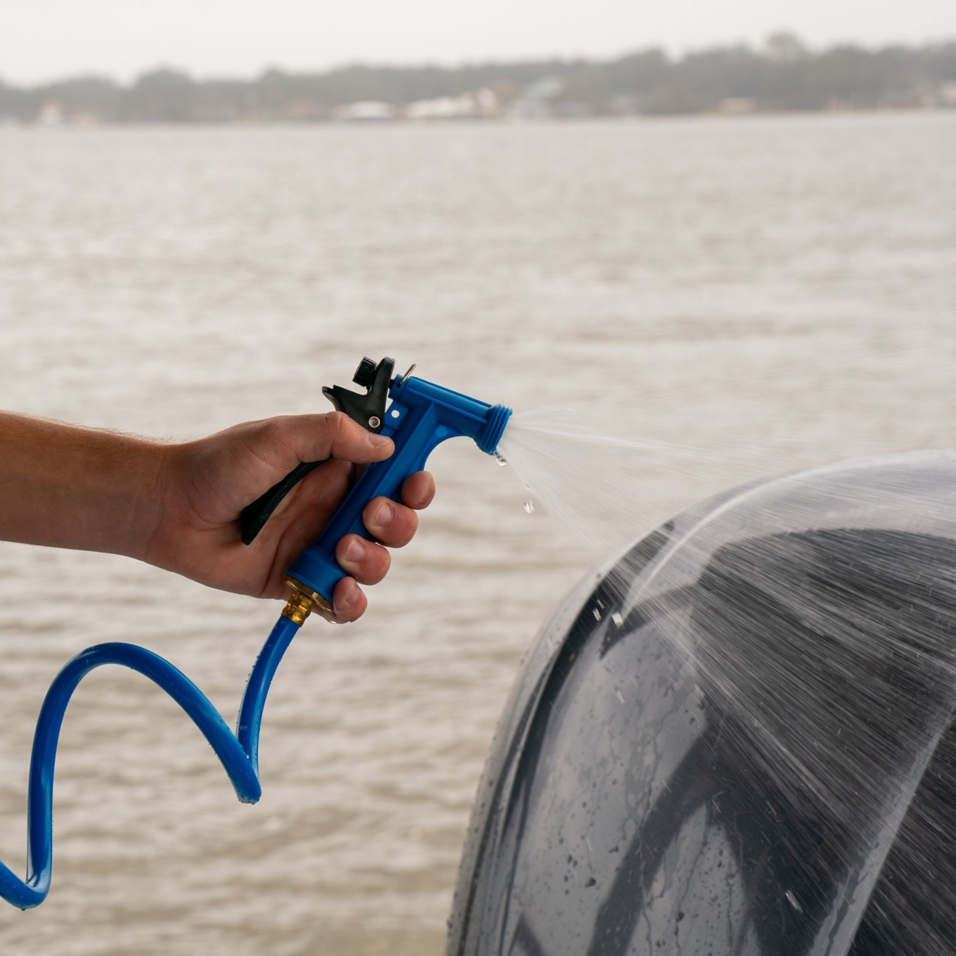 Captains Preferred Products hose nozzle for boat washdown.