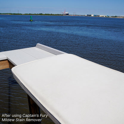 Cushion after using Captain's Fury Mildew Stain Remover