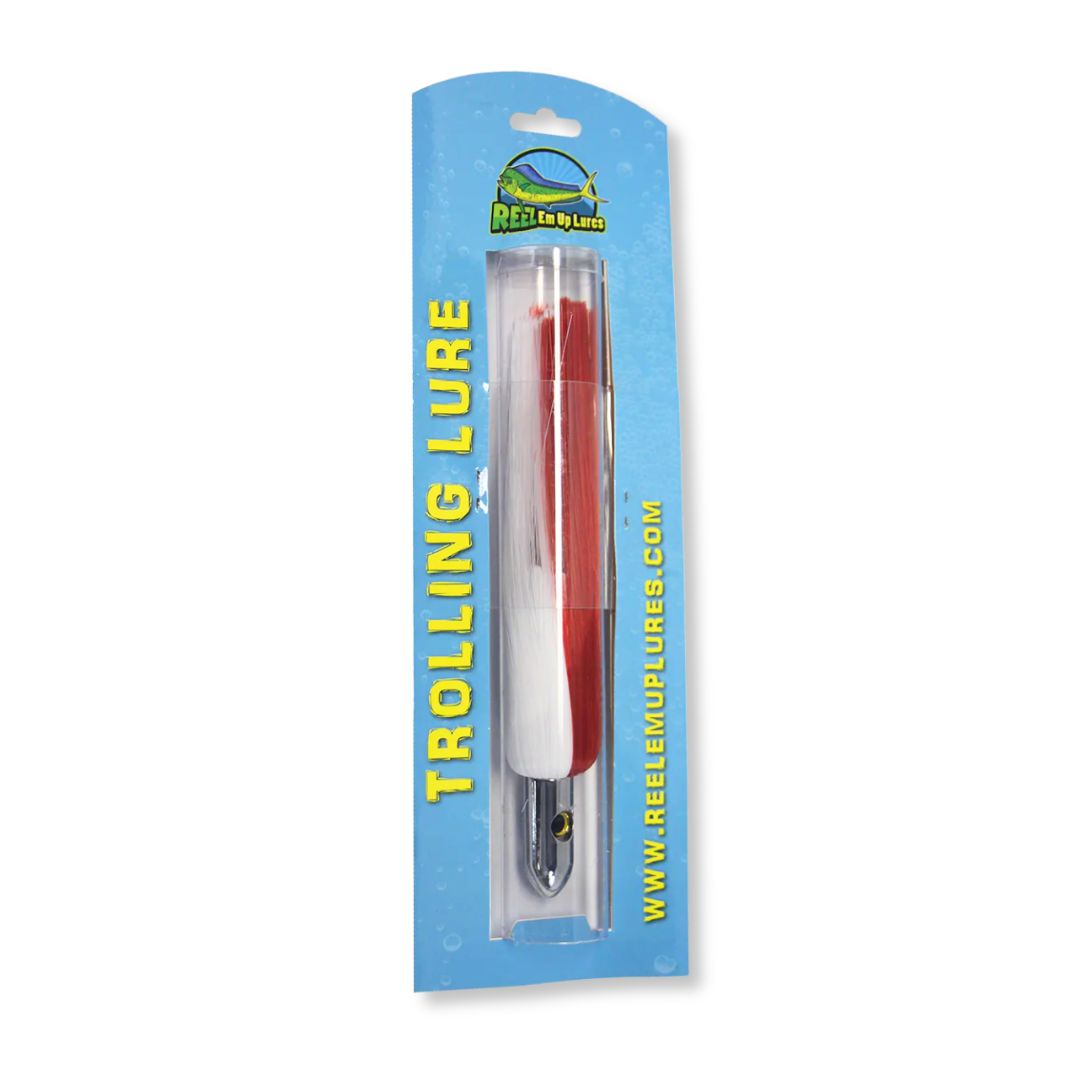 6-1/2" Red & White Trolling Lure