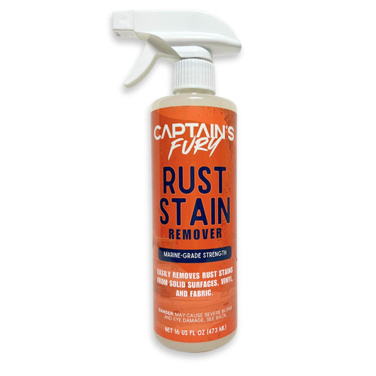 Captain's Fury Rust Stain Remover marine grade.