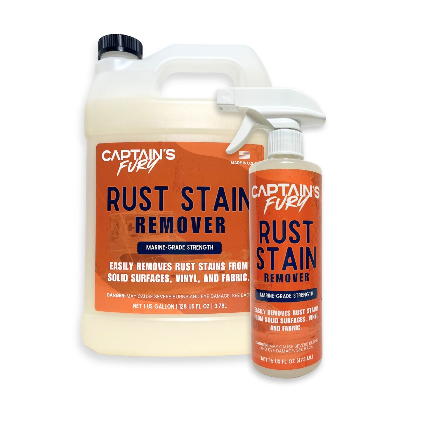 Captain's Fury Rust Stain Remover.