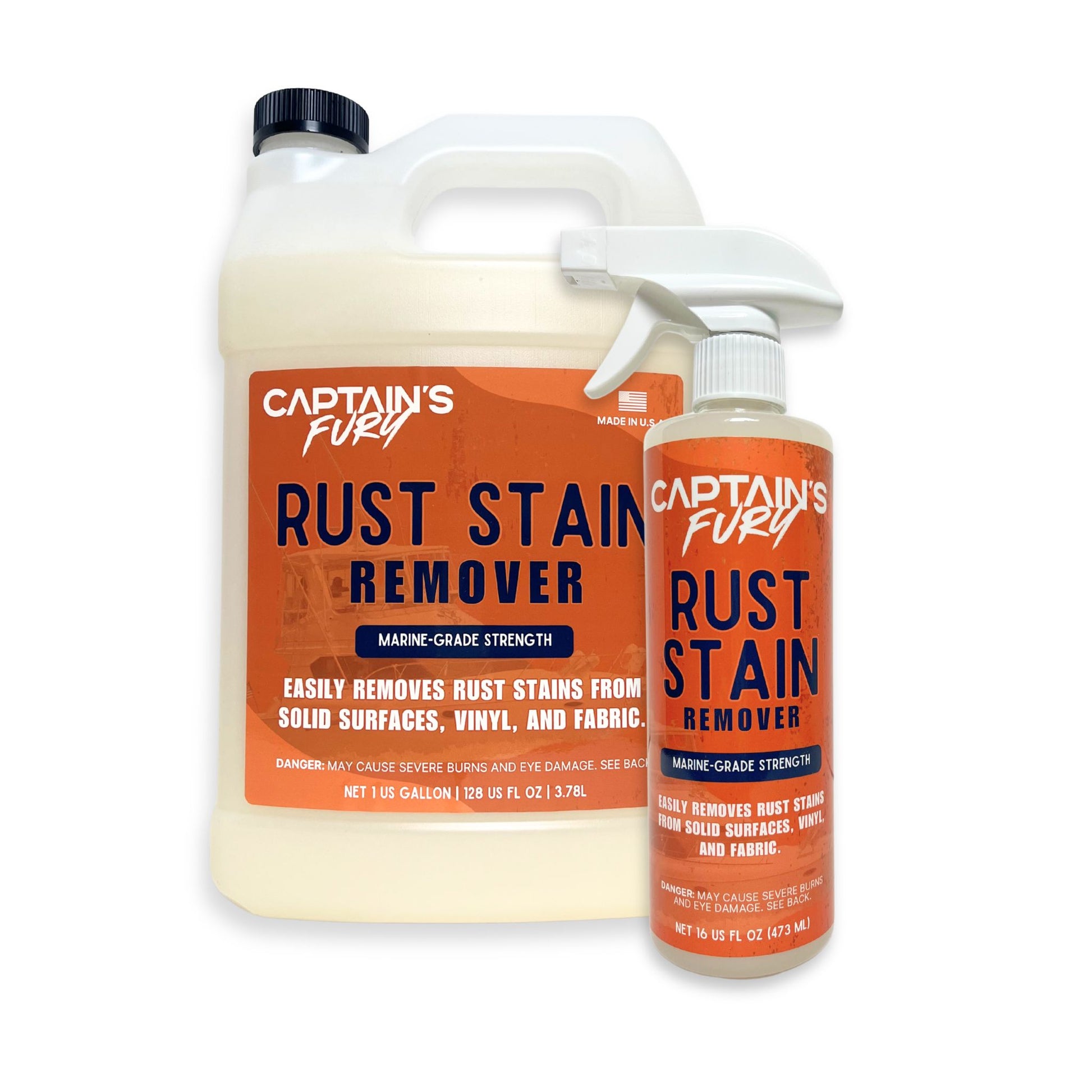 Captain's Fury Rust Stain Remover.