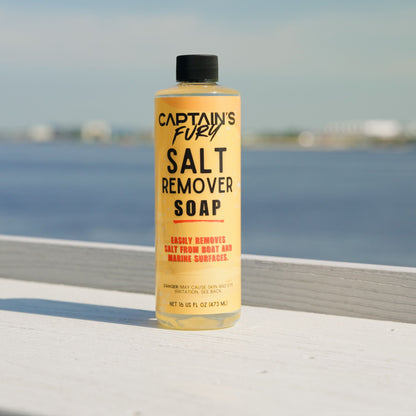 Captain's Fury Salt Remover Soap for boat and marine use.