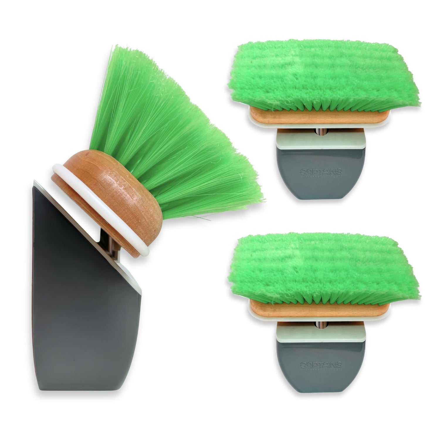Set of 3 boat brush head organizers for boats and yachts.